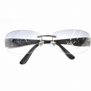 AUTHENTIC SALVATORE FERRAGAMO stylish  Black and Silver Rimless sunglasses